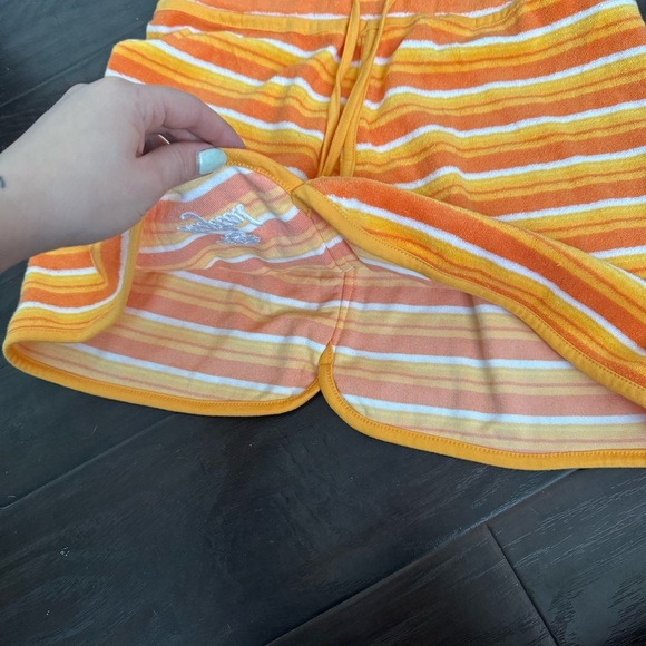 Vintage Y2K Terry Cloth Mini Skirt – Striped Towel Skirt, Surfcore Vibes L - Picture 3 of 6